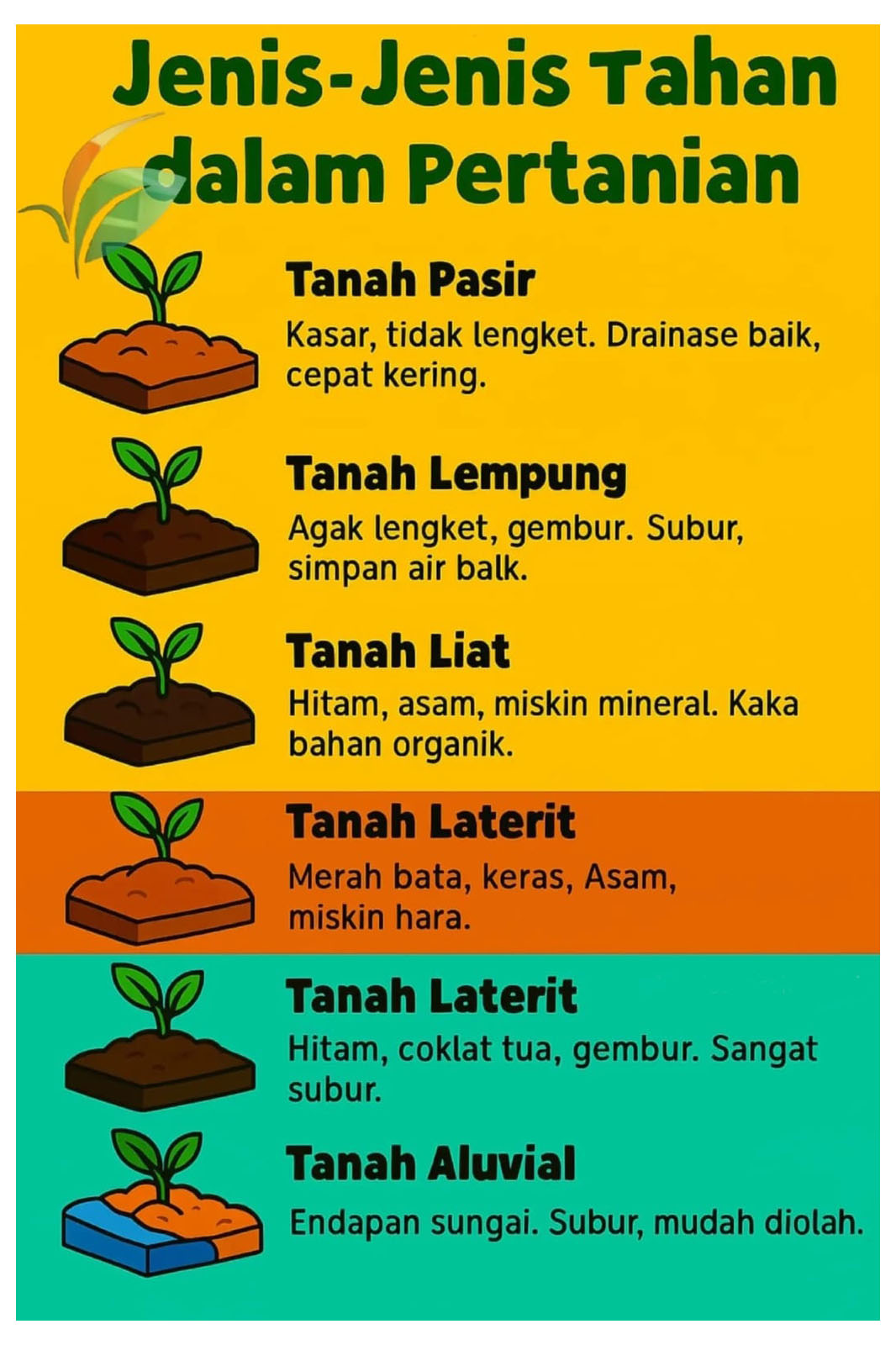 Jenis - jenis Tanah dalam Pertanian